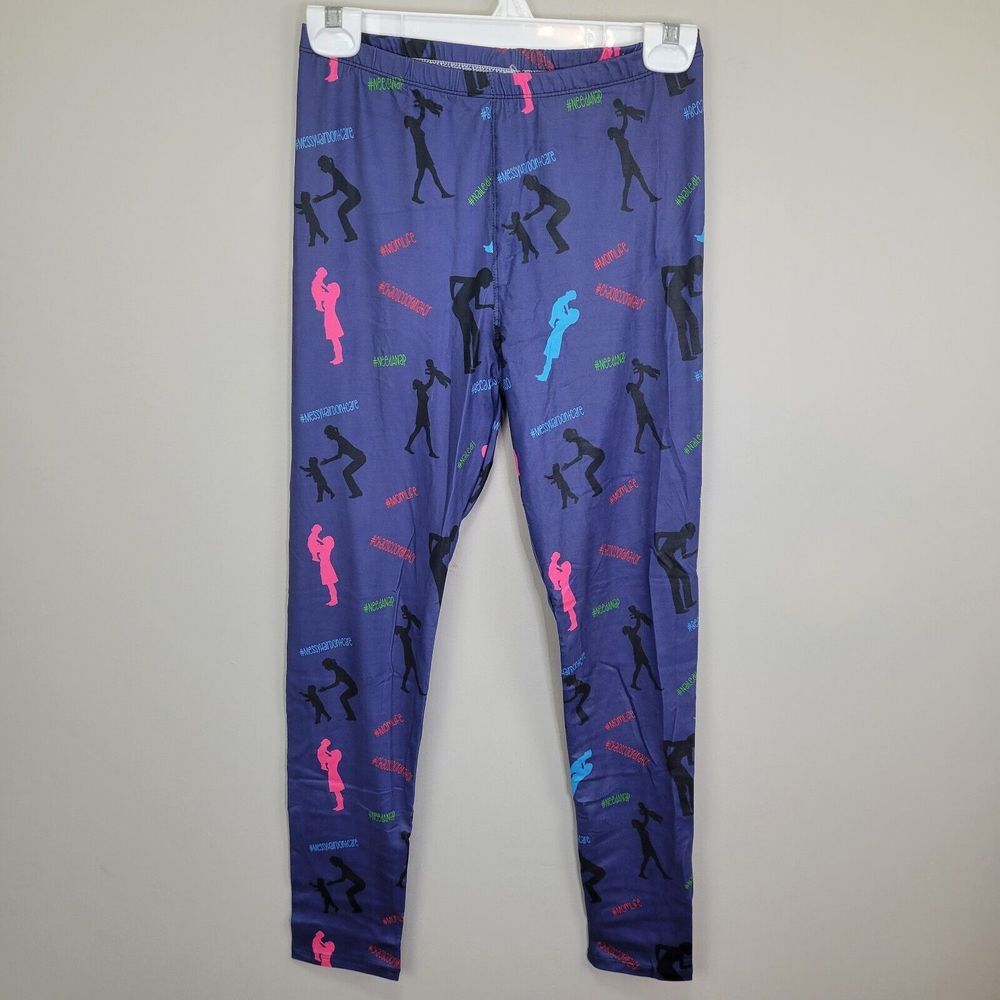 Dren Designs Mom Life Polyester Spandex Leggings Plus Size One Size‎ Fits All